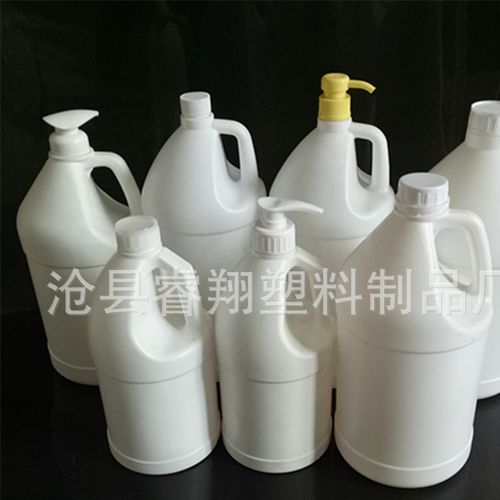 厂家现货2升3.8升4.5升5升加仑桶 压泵洗发水瓶 消毒液瓶 可定制图片
